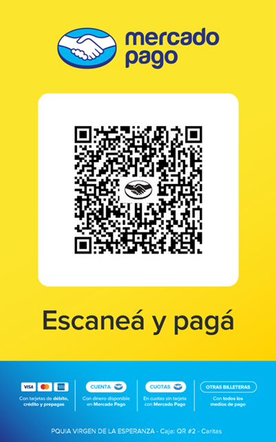Código QR de Mercado Pago para la Parroquia